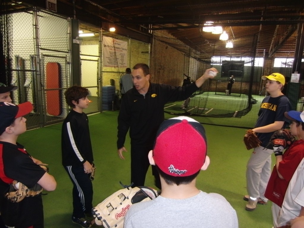 University of Iowa Pitching Coach Chris Maliszewski explains the change up grip